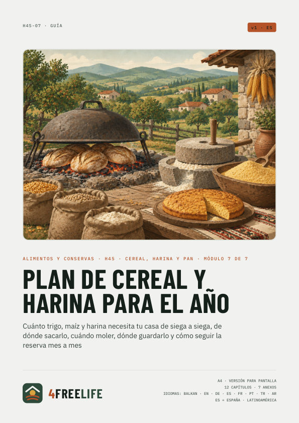 Plan de cereal y harina para el año