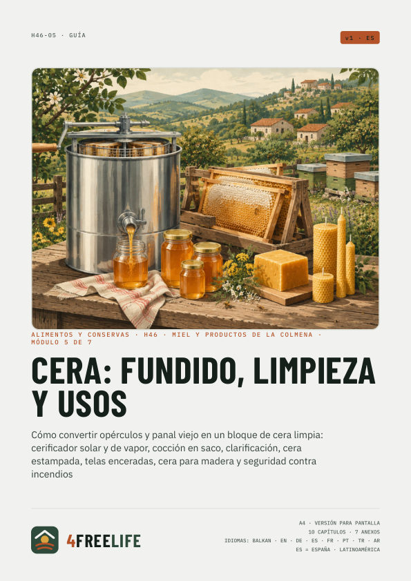 Cera: fundido, limpieza y usos