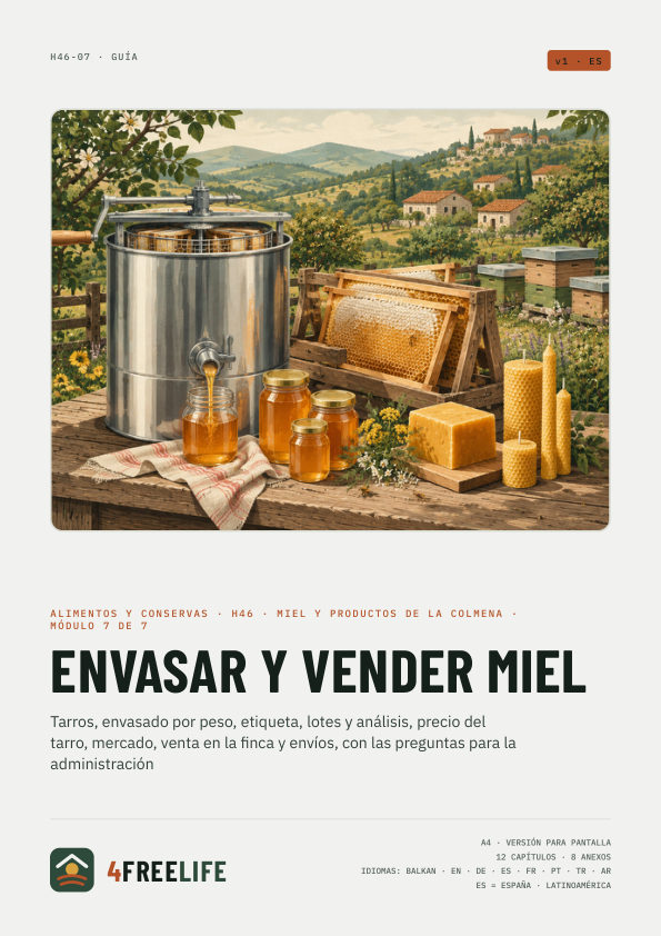 Envasar y vender miel