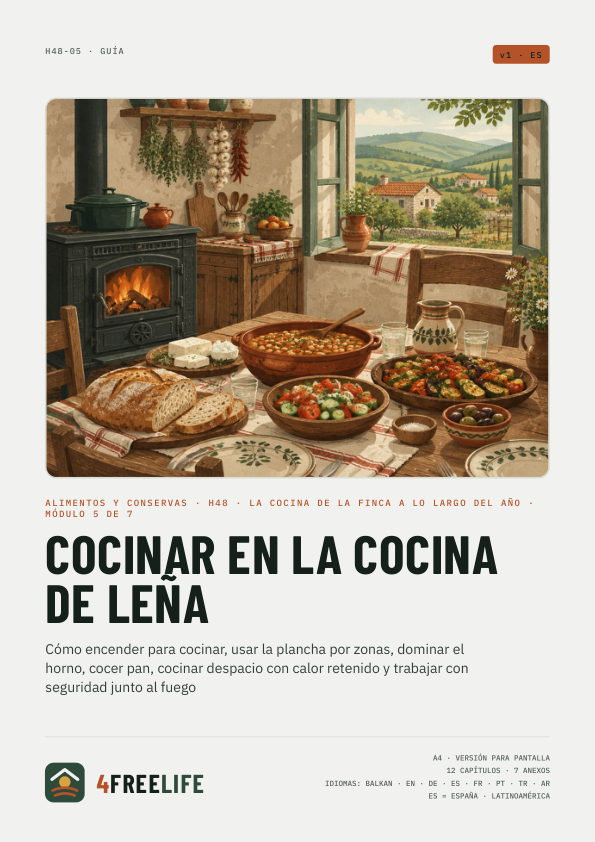Cocinar en la cocina de leña
