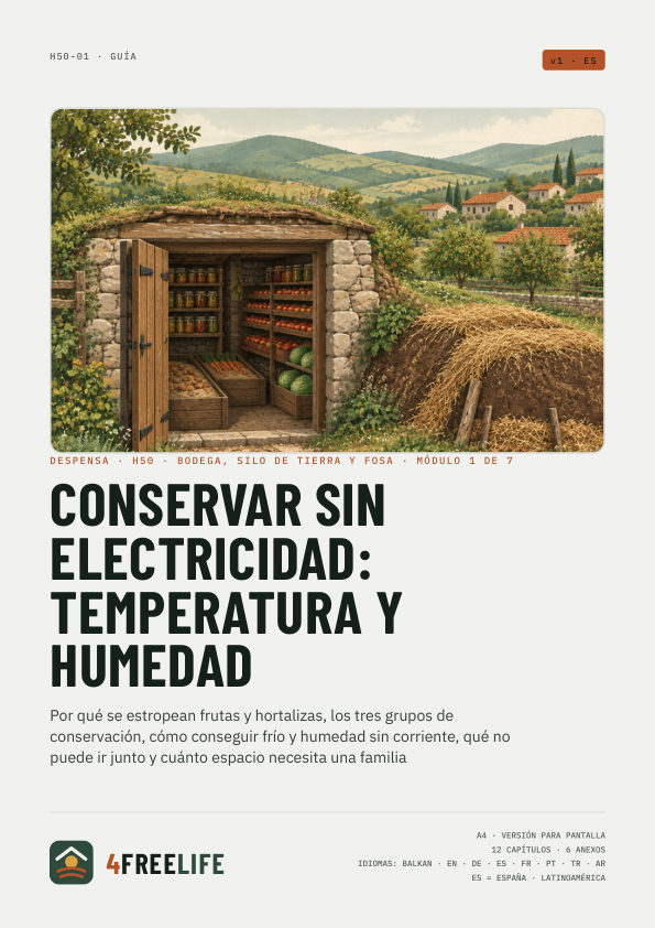 Conservar sin electricidad: temperatura y humedad