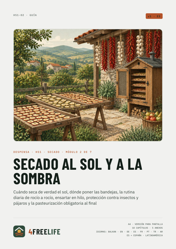 Secado al sol y a la sombra