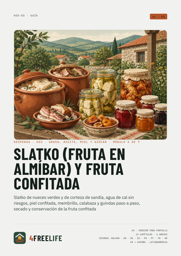 Slatko (fruta en almíbar) y fruta confitada
