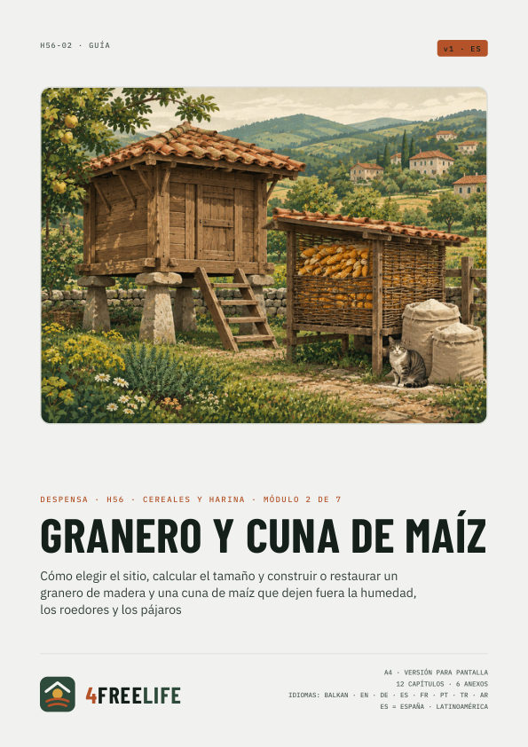 Granero y cuna de maíz