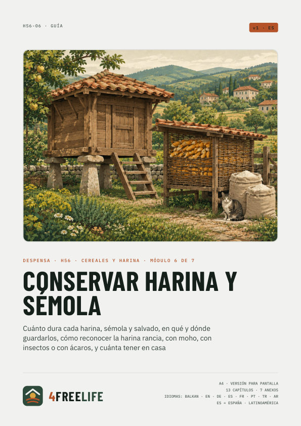 Conservar harina y sémola