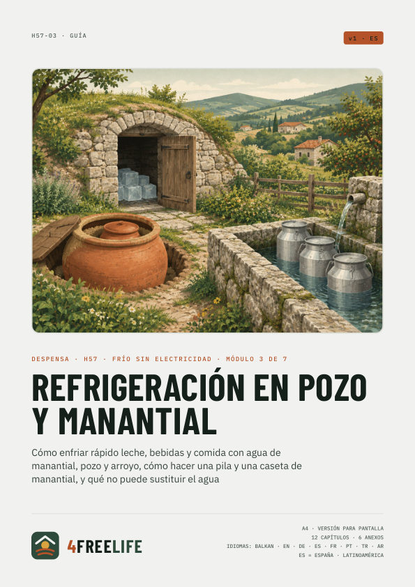 Refrigeración en pozo y manantial