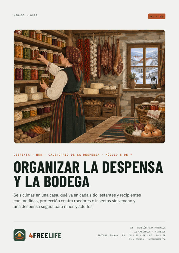 Organizar la despensa y la bodega