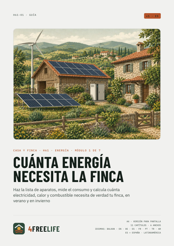 Cuánta energía necesita la finca