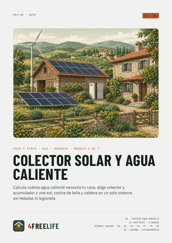 Colector solar y agua caliente