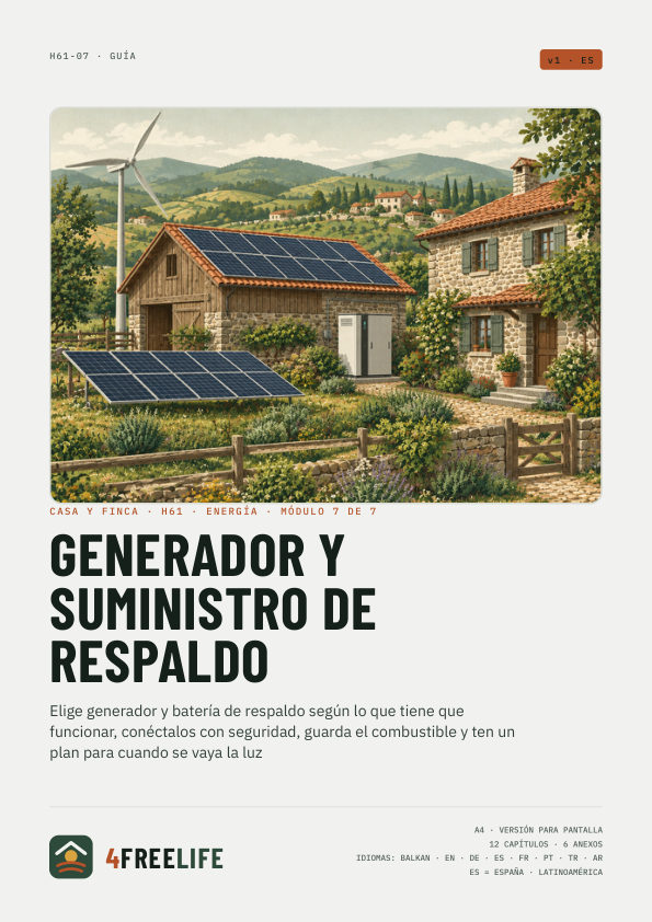 Generador y suministro de respaldo