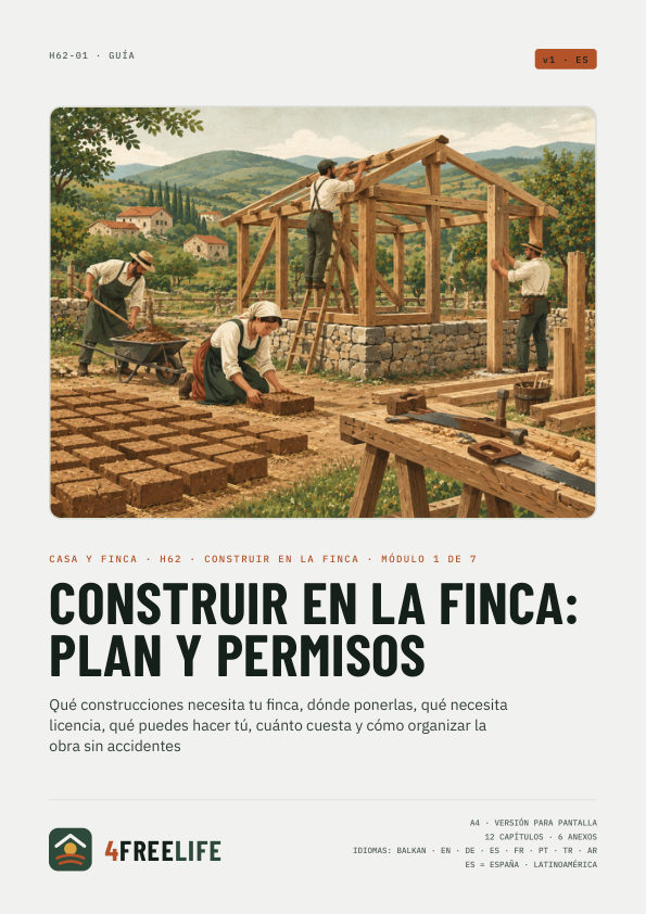 Construir en la finca: plan y permisos