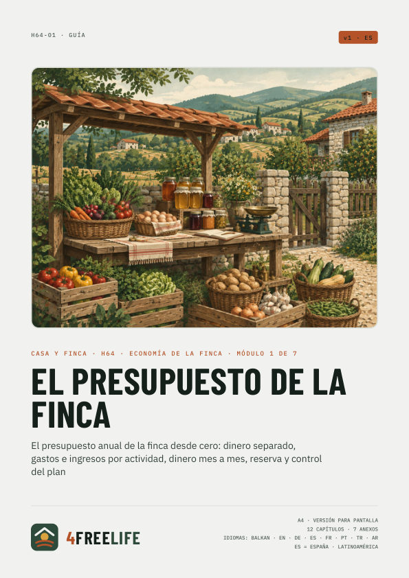 El presupuesto de la finca