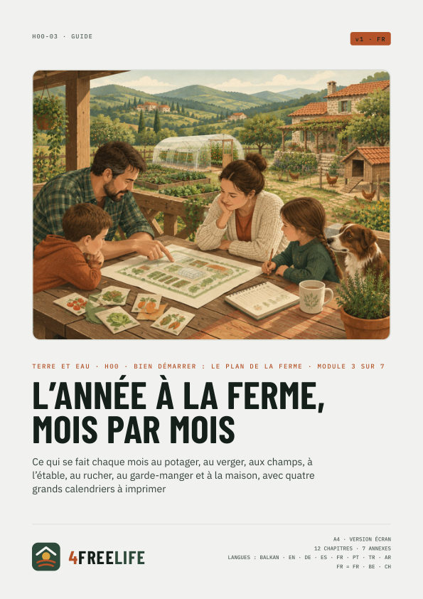 L’année à la ferme, mois par mois
