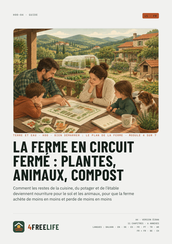 La ferme en circuit fermé : plantes, animaux, compost