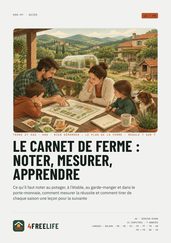Le carnet de ferme : noter, mesurer, apprendre