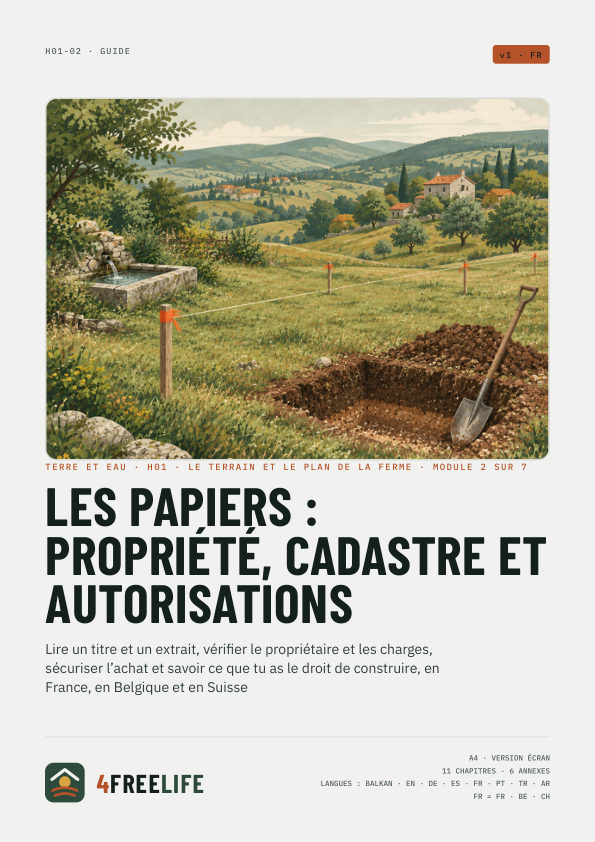 Les papiers : propriété, cadastre et autorisations