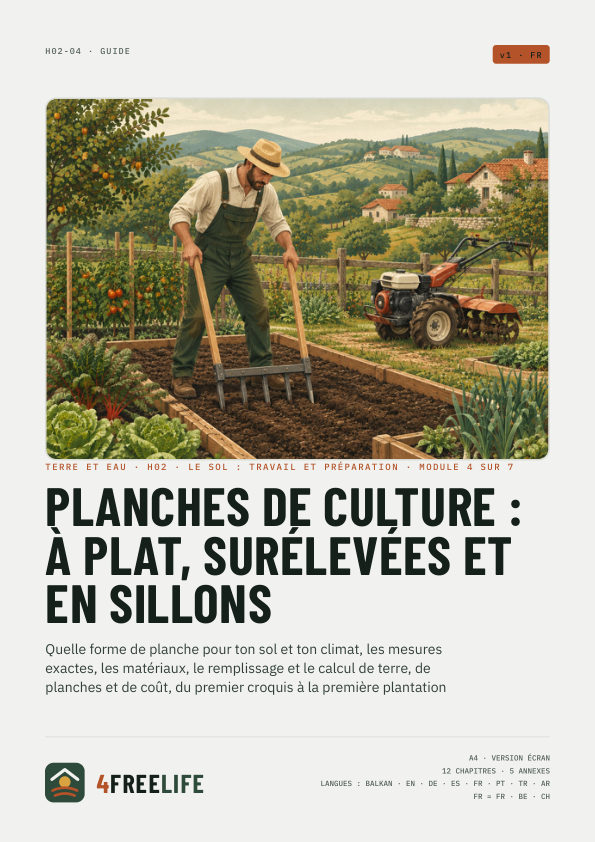 Planches de culture : à plat, surélevées et en sillons