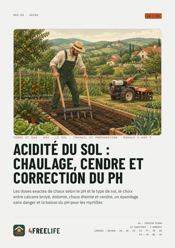 Acidité du sol : chaulage, cendre et correction du pH