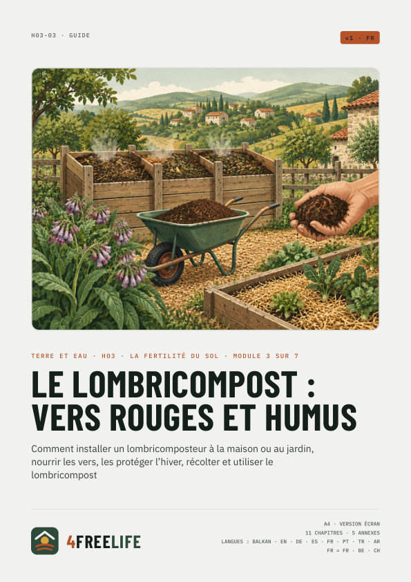 Le lombricompost : vers rouges et humus