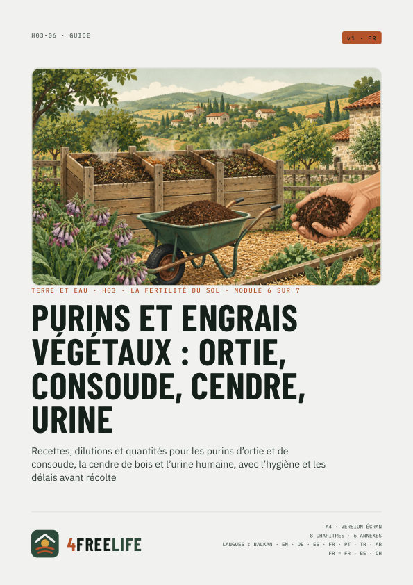 Purins et engrais végétaux : ortie, consoude, cendre, urine
