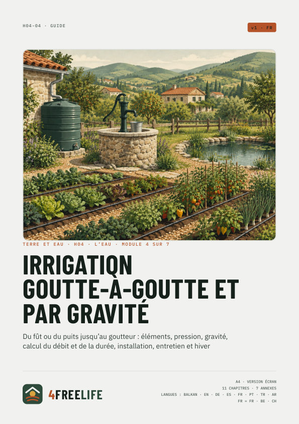 Irrigation goutte-à-goutte et par gravité