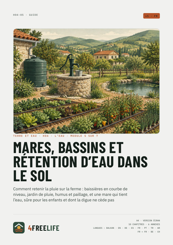Mares, bassins et rétention d’eau dans le sol