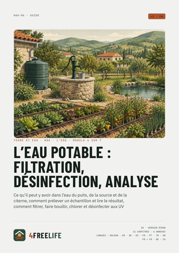 L’eau potable : filtration, désinfection, analyse