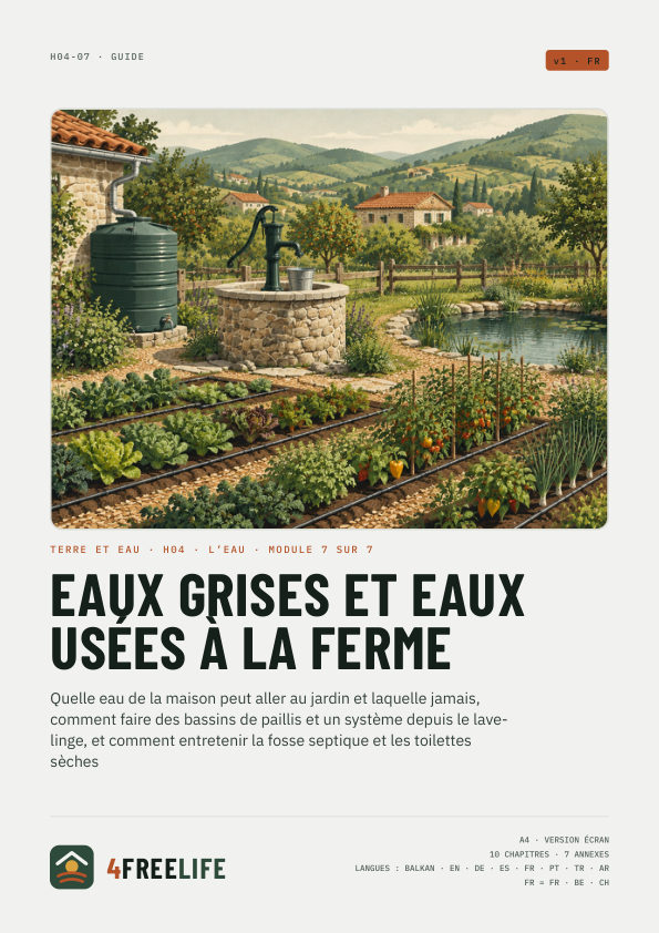 Eaux grises et eaux usées à la ferme