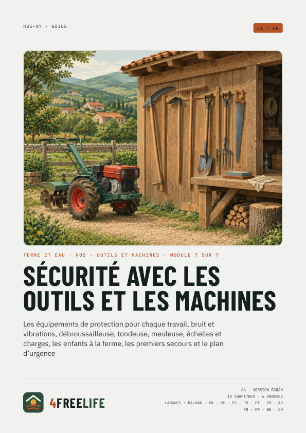 Sécurité avec les outils et les machines