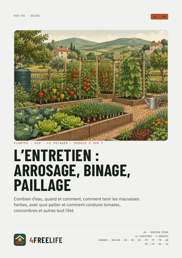 L’entretien : arrosage, binage, paillage
