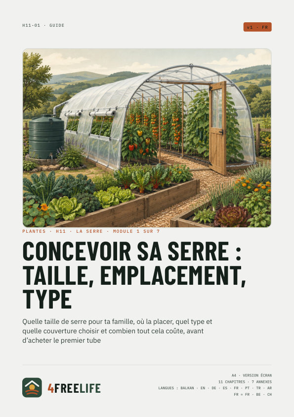 Concevoir sa serre : taille, emplacement, type