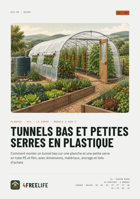 Tunnels bas et petites serres en plastique