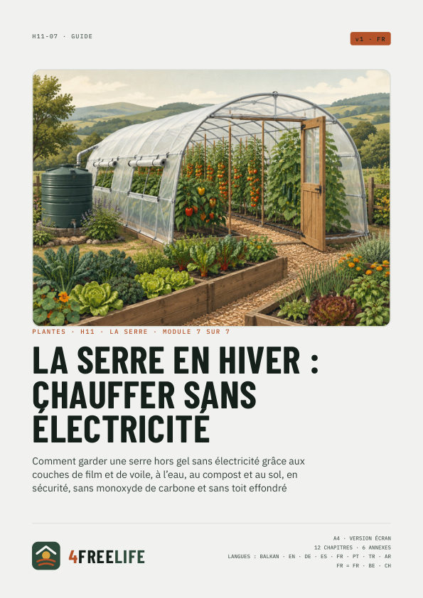 La serre en hiver : chauffer sans électricité
