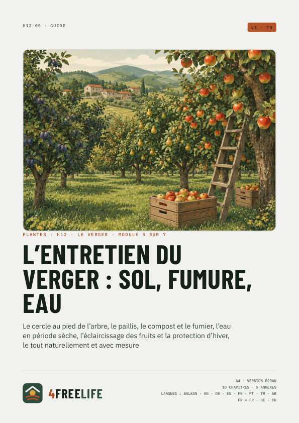 L’entretien du verger : sol, fumure, eau