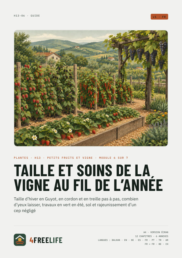 Taille et soins de la vigne au fil de l’année