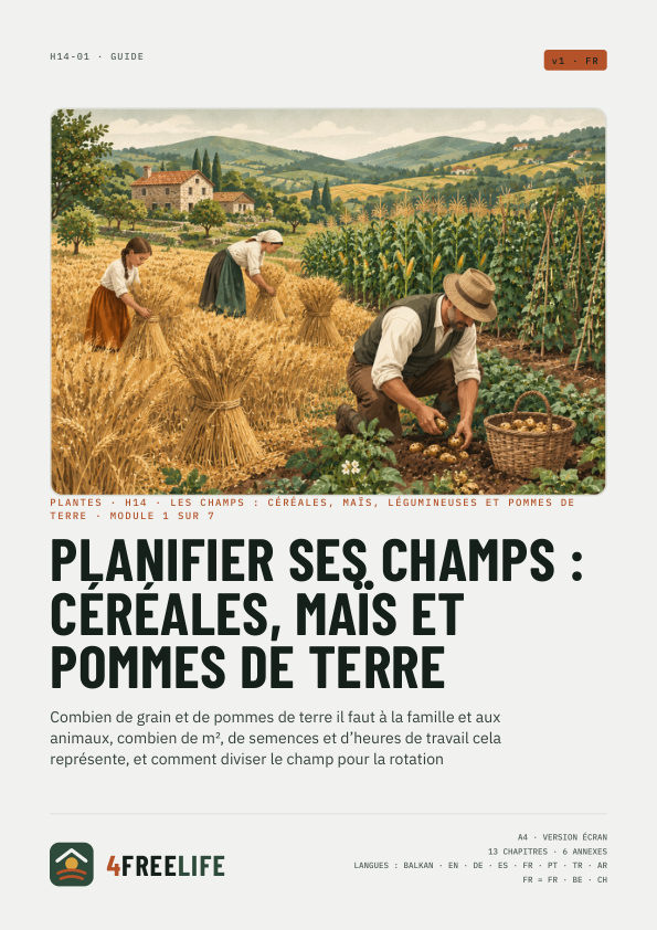 Planifier ses champs : céréales, maïs et pommes de terre