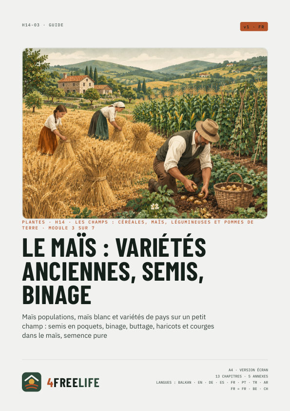 Le maïs : variétés anciennes, semis, binage