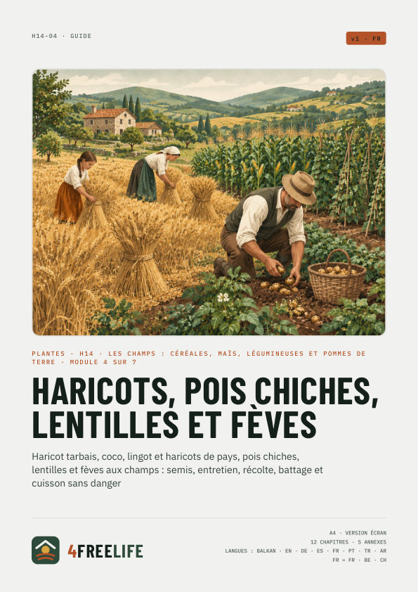 Haricots, pois chiches, lentilles et fèves