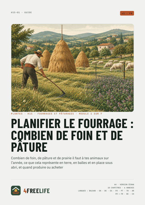 Planifier le fourrage : combien de foin et de pâture