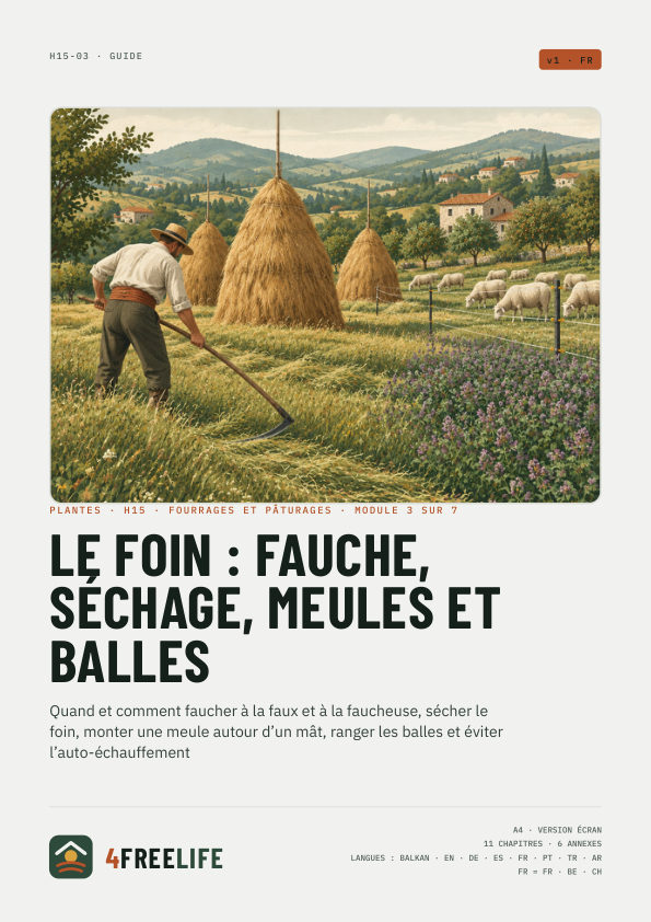 Le foin : fauche, séchage, meules et balles
