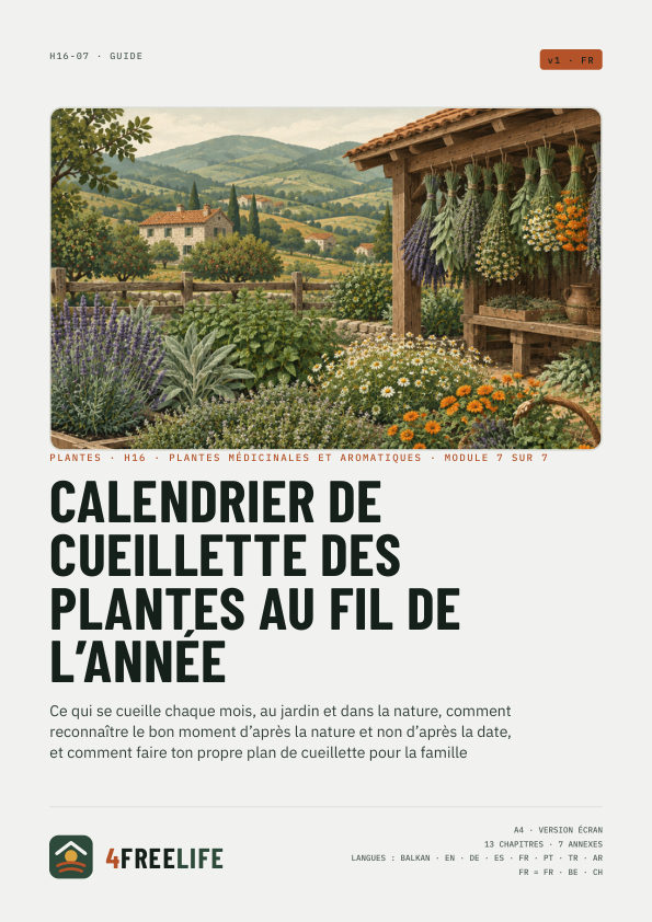 Calendrier de cueillette des plantes au fil de l’année