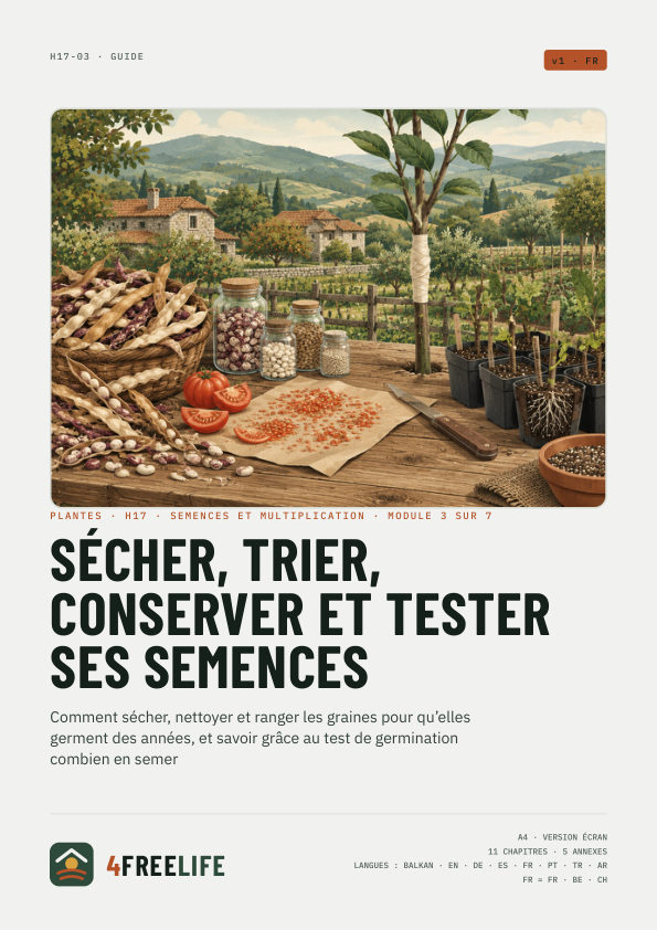 Sécher, trier, conserver et tester ses semences