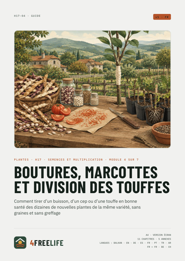 Boutures, marcottes et division des touffes