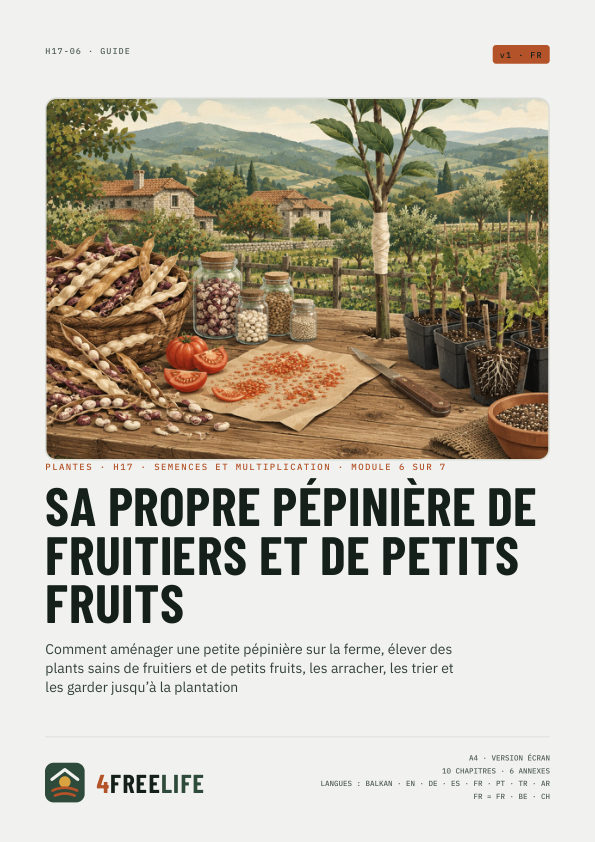 Sa propre pépinière de fruitiers et de petits fruits
