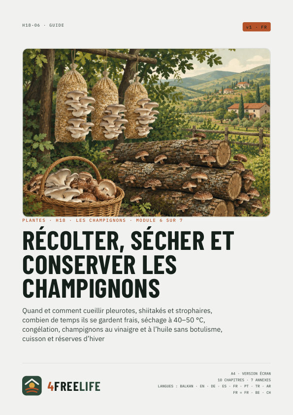 Récolter, sécher et conserver les champignons