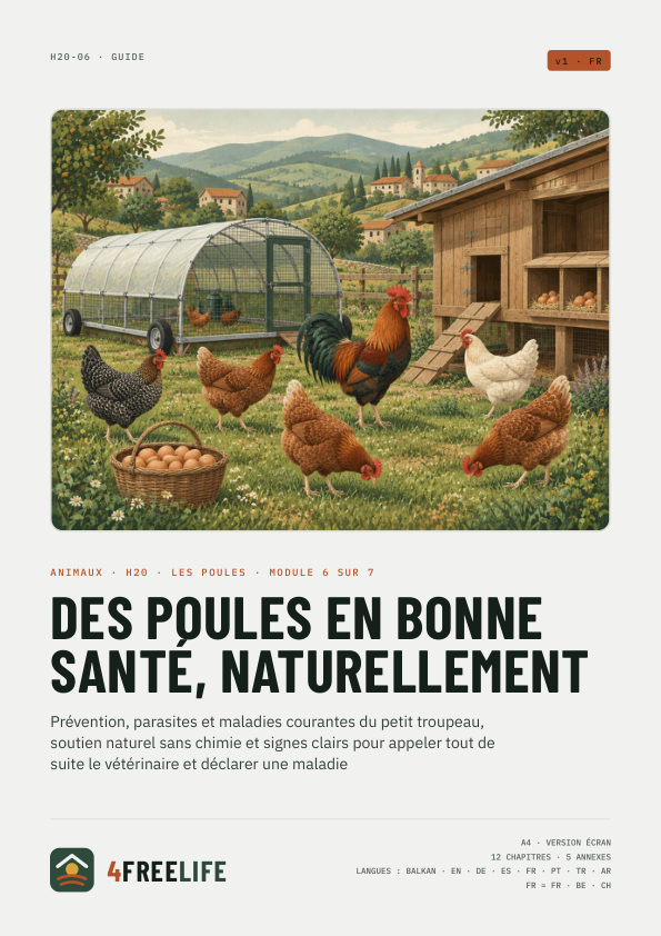 Des poules en bonne santé, naturellement