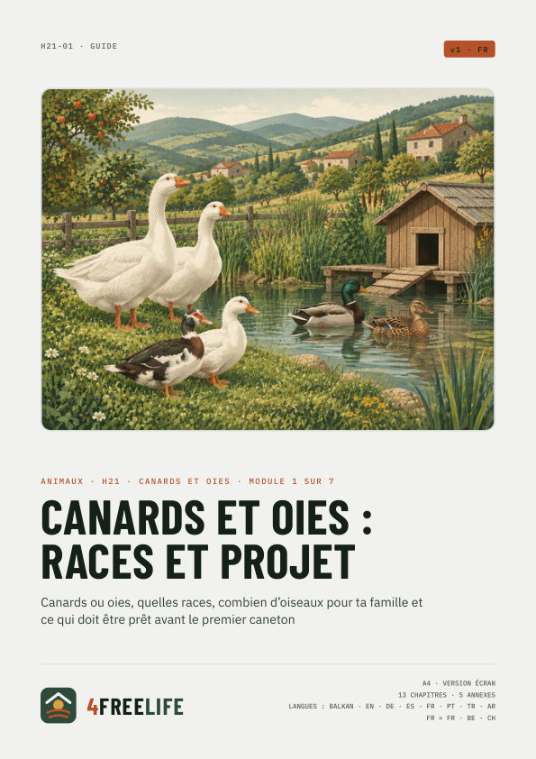Canards et oies : races et projet