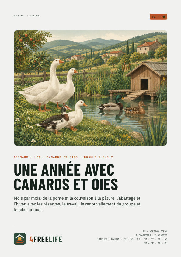 Une année avec canards et oies