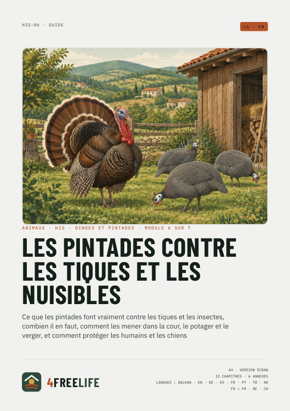 Les pintades contre les tiques et les nuisibles