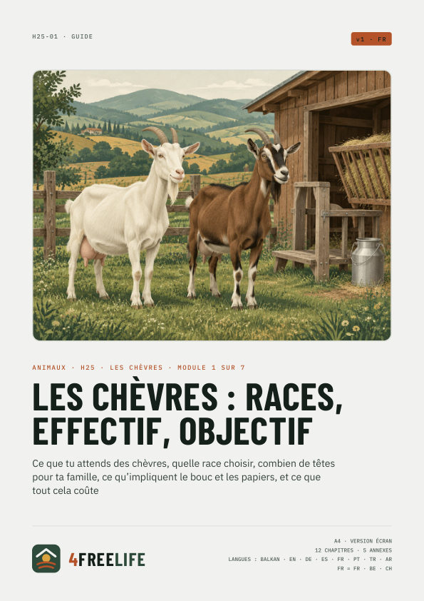 Les chèvres : races, effectif, objectif